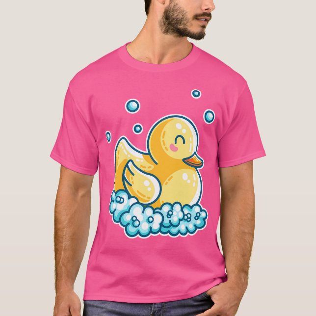 Camiseta Kawaii Cute Bath Rubber Duck (Anverso)