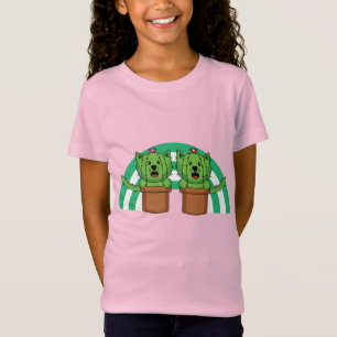 Camiseta Kawaii Cute Cat Cactus Planta Mascota T-Shirt