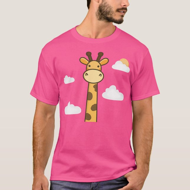 Camiseta Kawaii Cute Giraffe (Anverso)