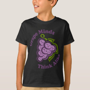 Camiseta Kawaii Cute Grape Miners piensa que la fruta es di
