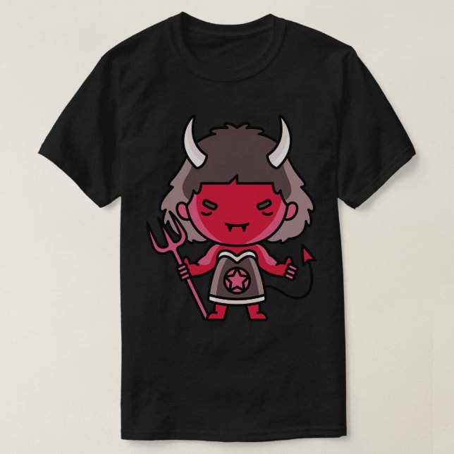 Camiseta Kawaii Cute Little She Devil (Diseño del anverso)