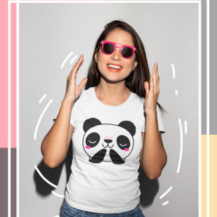 Camiseta Kawaii Cute Panda T-Shirt