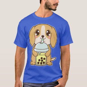 Camiseta Kawaii Cute Zodiac Boba Perla de burbuja amarilla