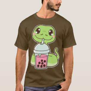 Camiseta Kawaii Cute Zodiac Boba Sna Sna Strawberry Bubble 