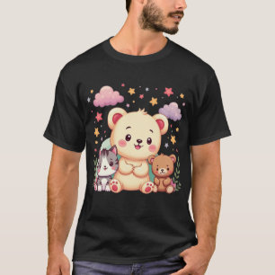 Camiseta Kawaii Cuteness - Diseño lúdico y nostálgico