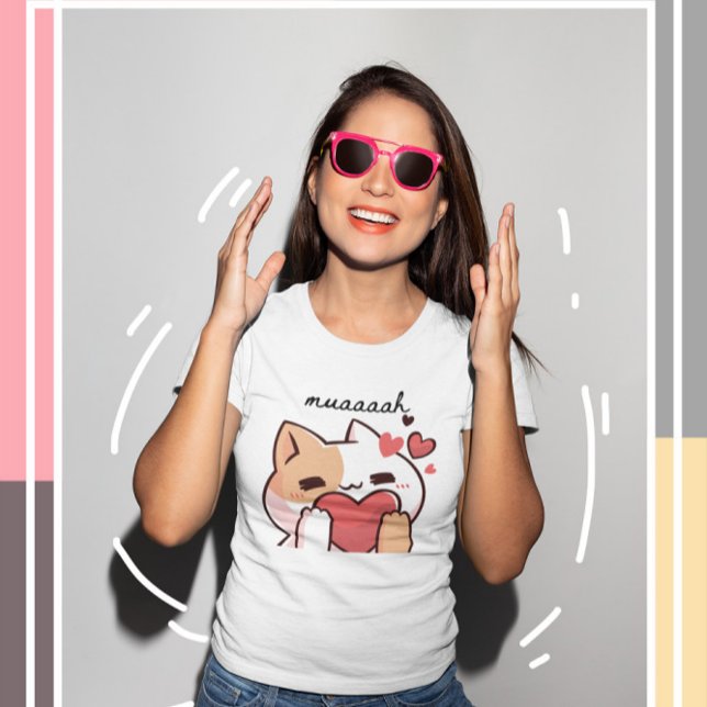 Camiseta Kawaii Cutie Cat (Subido por el creador)