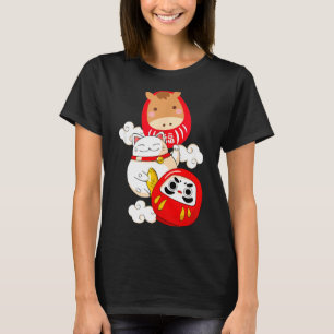 Camiseta Kawaii Daruma Año Nuevo Japonés 2026 Año Del H