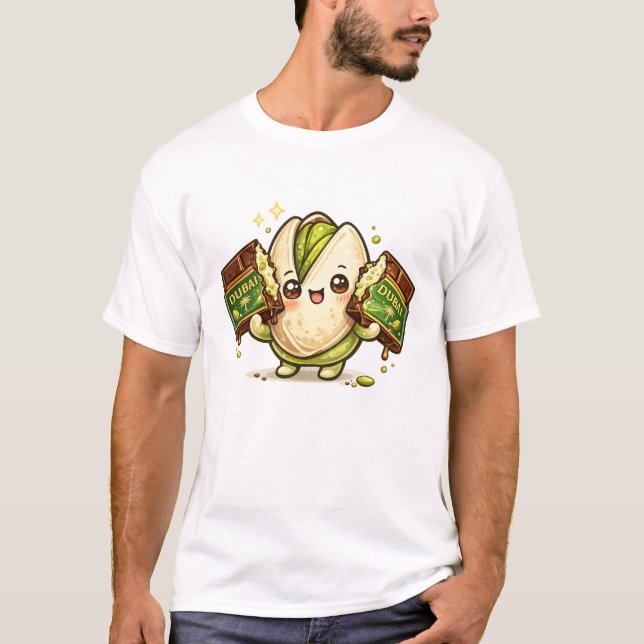 Camiseta Kawaii de Chocolate Pistacho Dubai (Anverso)