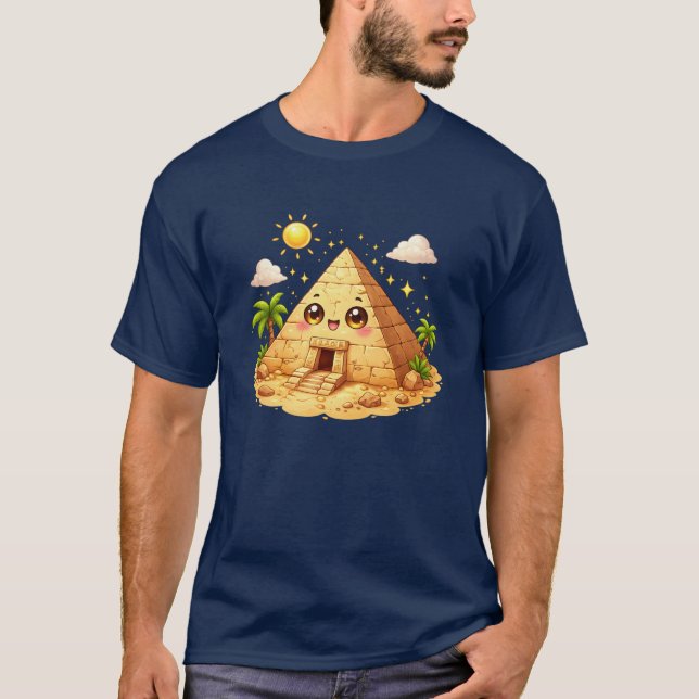 Camiseta Kawaii de la Pirámide de Egipto (Anverso)