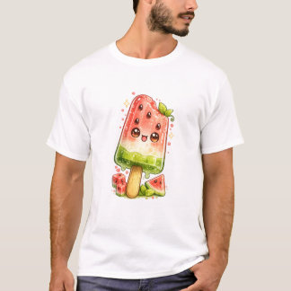 Camiseta Kawaii de Paleta de Sandía