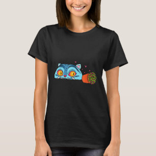 Camiseta Kawaii Demon Cat Gracioso Anime Otaku Japonés