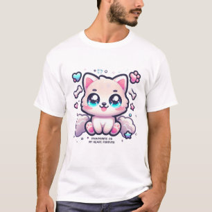 Camiseta Kawaii dibuja fotografías en mi corazón para siemp