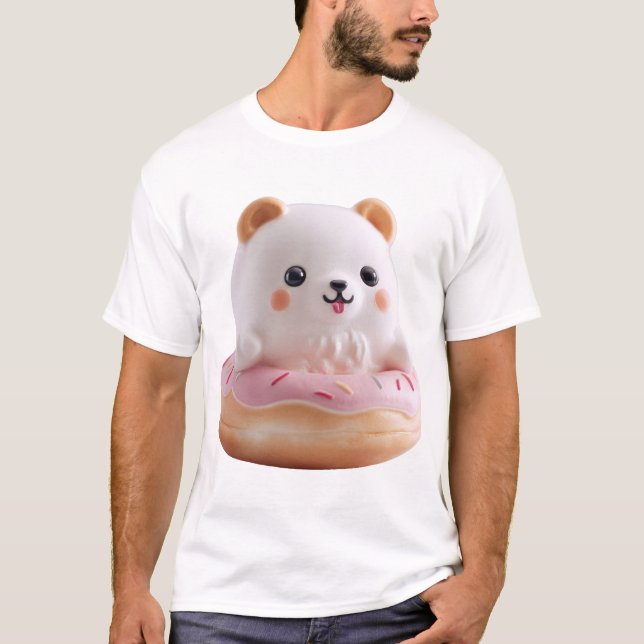 Camiseta Kawaii Donut Puff Bear (Anverso)