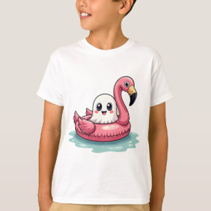 Camiseta Kawaii Fantasma Cuidada En Una Piscina Divertido V