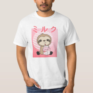 Camiseta Kawaii Fault Retro Milkshake japonesa de fresa