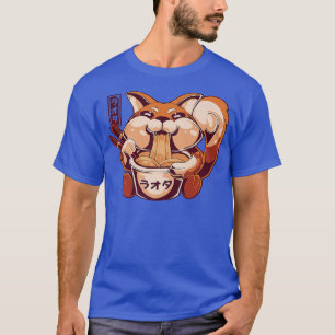 Camiseta Kawaii Fo Comiendo fideos Ramen Japón Anime Otaku 