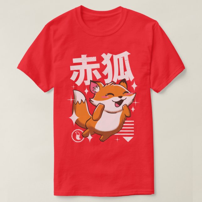 Camiseta Kawaii Fox (Diseño del anverso)