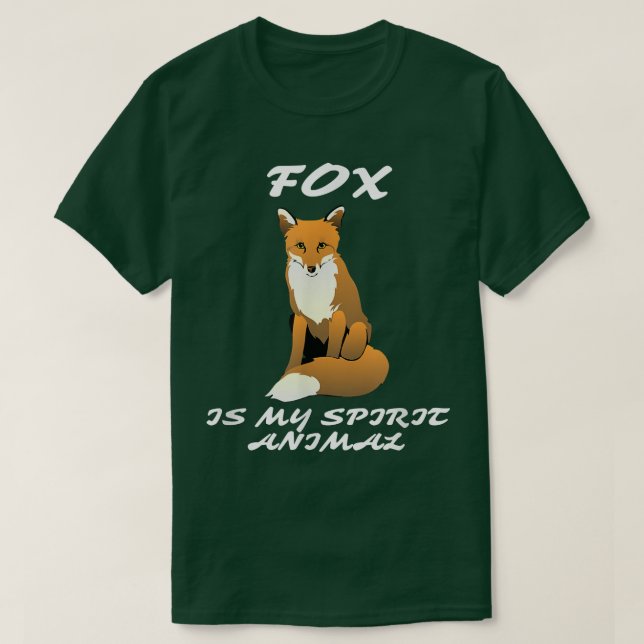 Camiseta Kawaii Fox Es Mi Espíritu Animal Guay Espiritualis (Diseño del anverso)