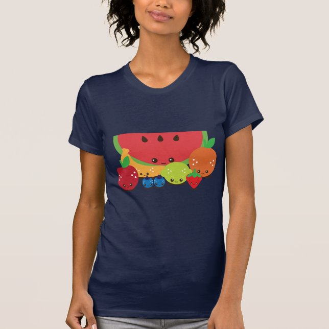 Camiseta Kawaii Fruit Group (Anverso)