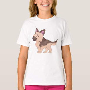 Camiseta Kawaii German Shepherd Dog