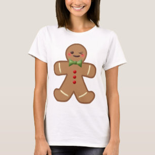 Camiseta Kawaii Gingerbread Man