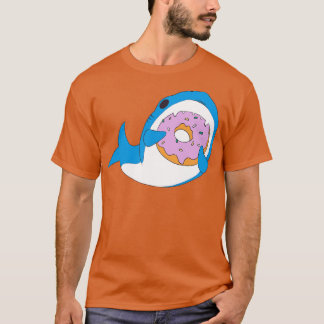 Camiseta Kawaii gracioso comiendo humor de donut