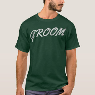 Camiseta Kawaii Groom Boda Groomsmen Orgullo esposo Bache