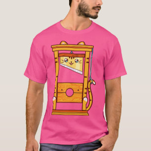 Camiseta Kawaii Guillotine Kitty Naranja