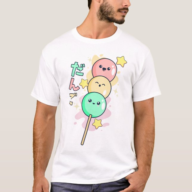 Camiseta Kawaii Hanami Dango  (Anverso)