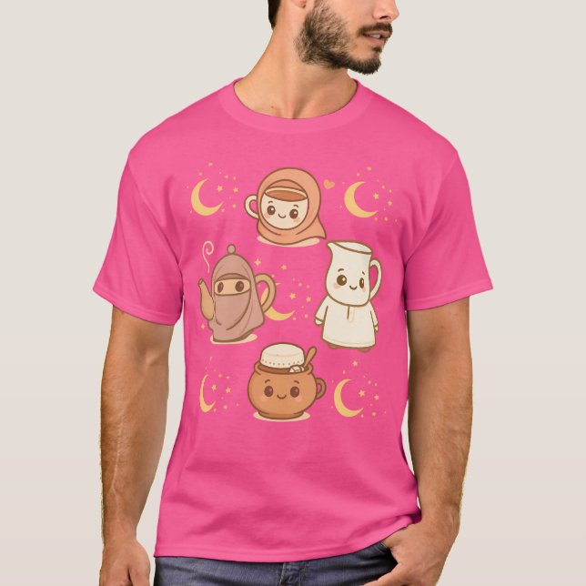 Camiseta Kawaii Hijabi Teaset (Anverso)