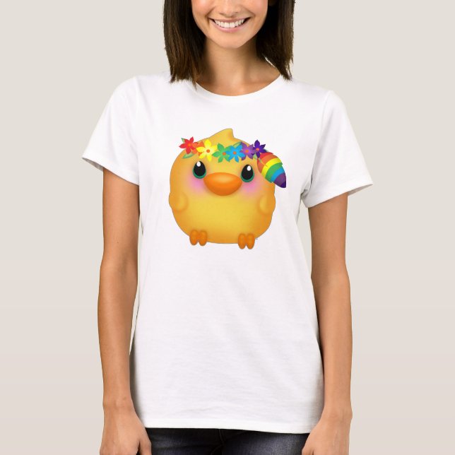 Camiseta Kawaii Hippy Chick (Anverso)
