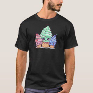 Camiseta Kawaii Ice Cream Squad – Vibraciones Dulces y Lind