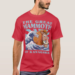 Camiseta Kawaii Japón Gran Ola Grande Mamut Cute Japón
