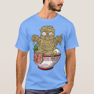 Camiseta Kawaii Japonés Anime Halloween Monster Ramen Comid