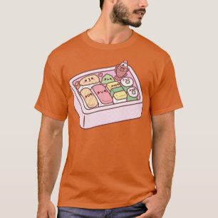 Camiseta Kawaii Japonés Bento Box Sushi