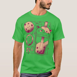 Camiseta Kawaii japonés Boba Tea Guinea Cerdo Donut Cookie 