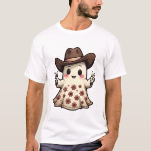 Camiseta Kawaii japonés pastel chico fantasma Halloween