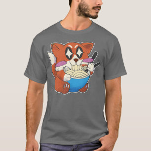 Camiseta Kawaii Japonés Ramen Fox Anime Manga Gráfico Japa