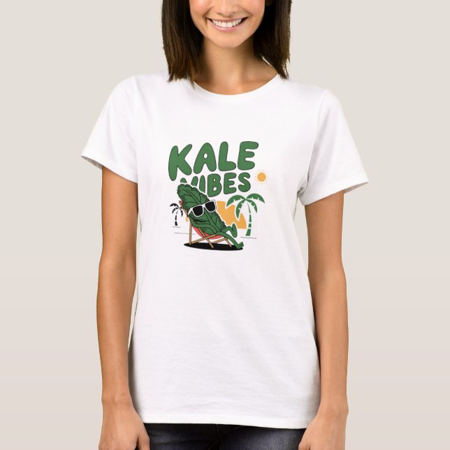 Camiseta Kawaii Kale Art para todos (Anverso)