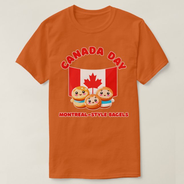 Camiseta Kawaii Kawaii - Bagels estilo Montreal (Diseño del anverso)