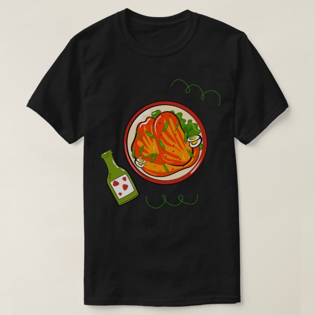 Camiseta Kawaii Kimchi (Diseño del anverso)
