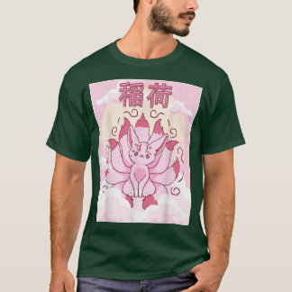 Camiseta Kawaii Kitsune Inari Para La Estética Japonesa Nue