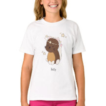 Kawaii Kitty con estrellas que llaman T-Shirt