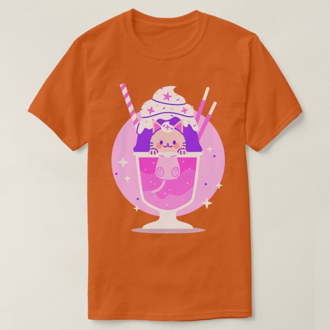 Camiseta Kawaii Kitty Soda (Diseño del anverso)
