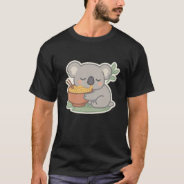 Camiseta Kawaii Koala Abrazando Ramen Bowl - Aussie lindo