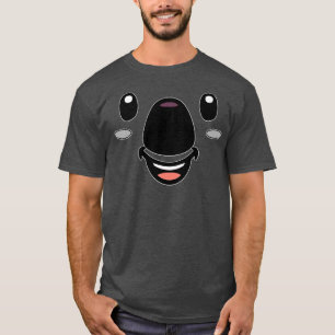 Camiseta Kawaii Koala Face Bear Ojos Nariz Vestimenta Mamáe