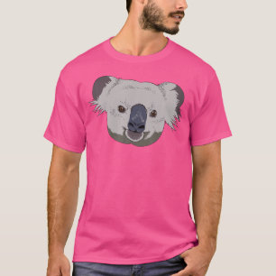 Camiseta Kawaii Koala Head Wildlife Wombat Marsupial Koala
