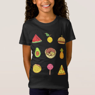 Camiseta Kawaii linda colección de fruta, amante de kawaii