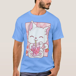 Camiseta Kawaii Maneki Neko Para Las Mujeres Chicas Anime S