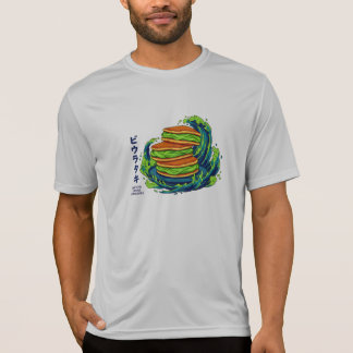 Camiseta Kawaii Matcha Cream Pancakes Ocean Wave Art
